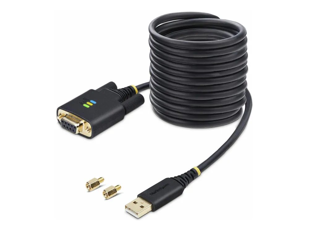 StarTech.com 3m USB Null Modem Kabel, FTDI, USB-A zu RS232 Adapter - Kabel USB / seriell - USB (M)
