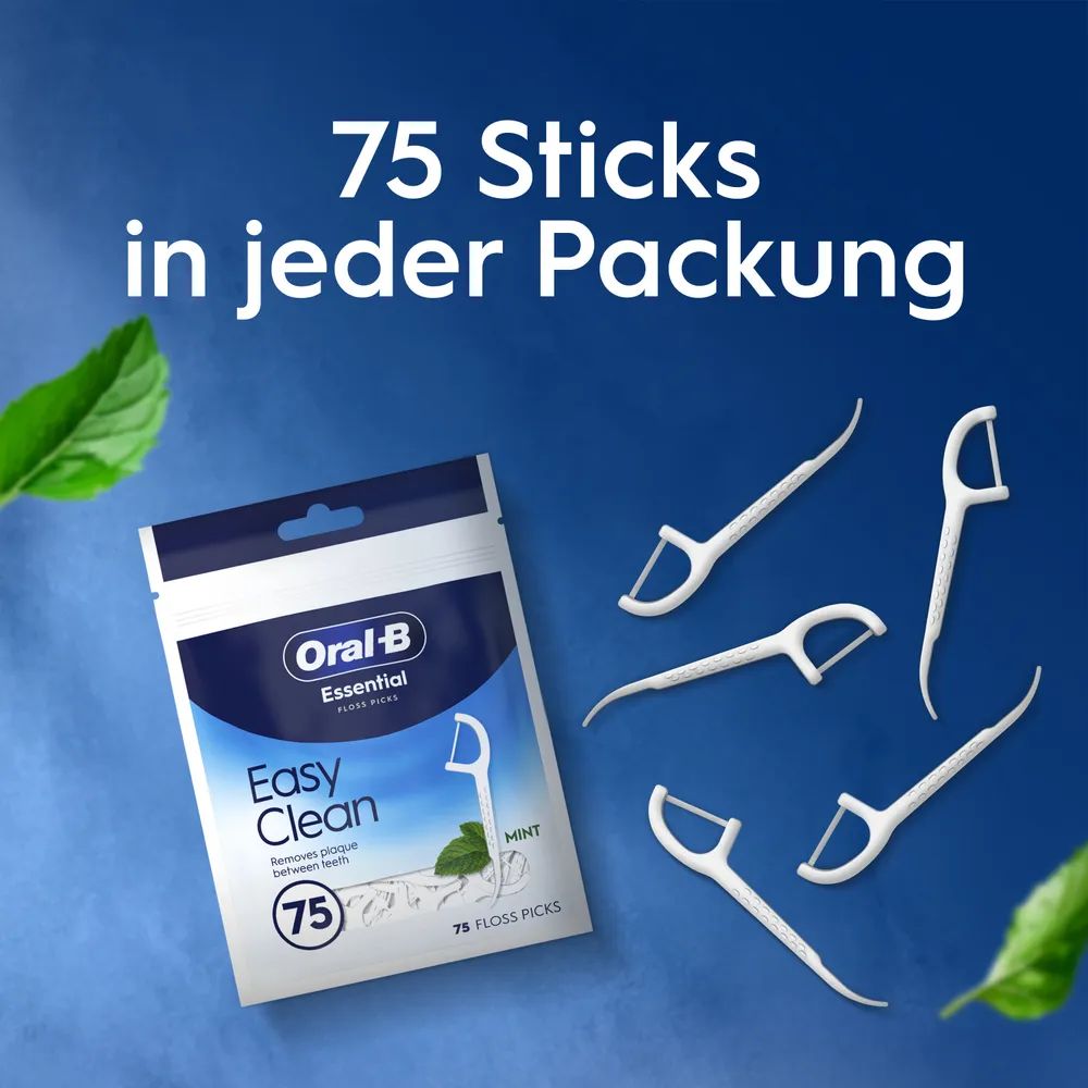Oral-B Essential Floss Zahnseide Sticks 75er