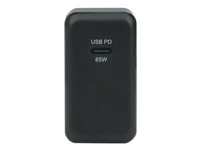 Manhattan Wall/Power GaN Charger (UK, USA and Euro 2-pin), USB-C Port, up to 65W / 3A, GaN (Galium Nitride)