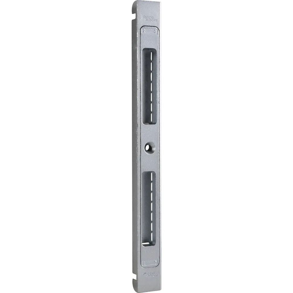 Dormakaba Schließblech verstellbar SB/VAR einfräsbar, 210 x 20 x 10 mm, silberfarbig