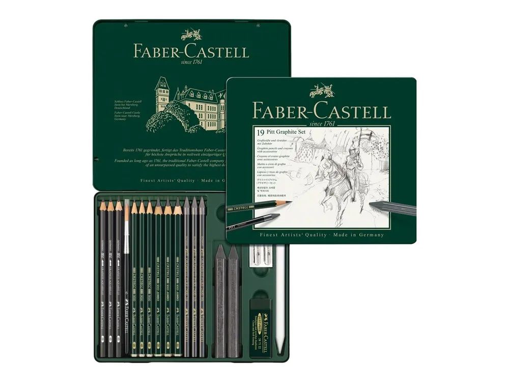 FABER-CASTELL PITT GRAPHITE - Set Bleistift, Farbstift