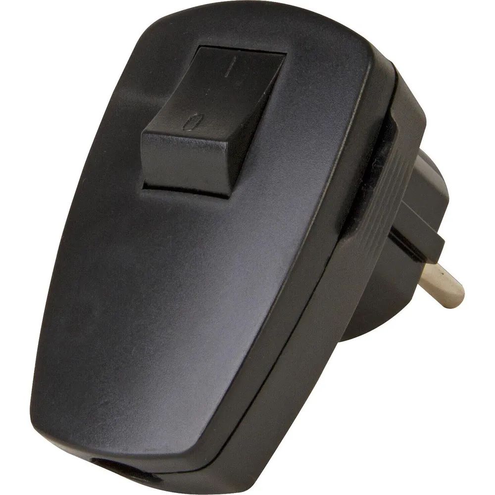 Heinrich Kopp Kopp Kunststoff-Schutzkontakt-Stecker Wippenschalter für 3x1.5mm²