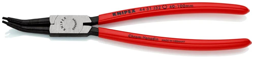 KNIPEX Sicherungsringzange für Innenringe in Bohrungen 45° gewinkelt mit Kunststoff überzogen schwarz atramentiert 225 mm