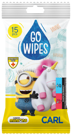 GOWIPES Feuchttücher "Minions" Antibakteriell, 36x15Stk