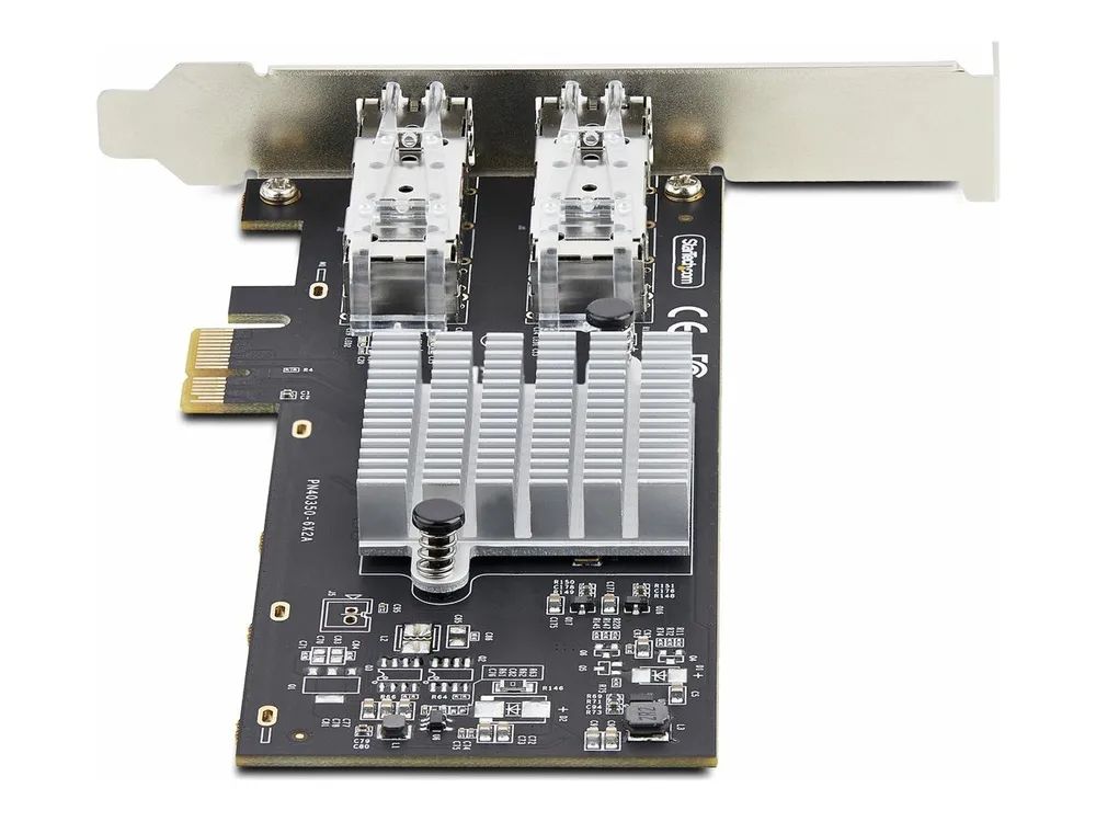 StarTech.com 2-Port GbE SFP Network Card, PCIe 2.0 x1, Intel I350-AM2 2x 1GbE Controller, 1000BASE Copper/Fiber Optic, Dual-Port Gigabit Ethernet NIC, Desktop/Server Backplanes - Windows and Linux Compatible (P021GI-NETWORK-CARD)