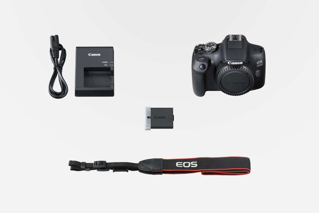 Canon EOS 2000D schwarz mit Objektiv (2728C003)
