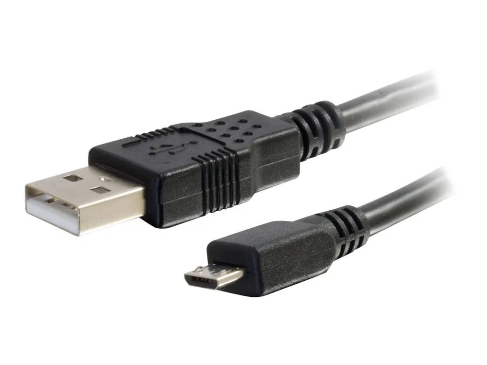 C2G 6.6ft USB to Micro B Cable - USB A to Micro USB Cable - USB 2.0 - M/M - USB-Kabel - USB (M)