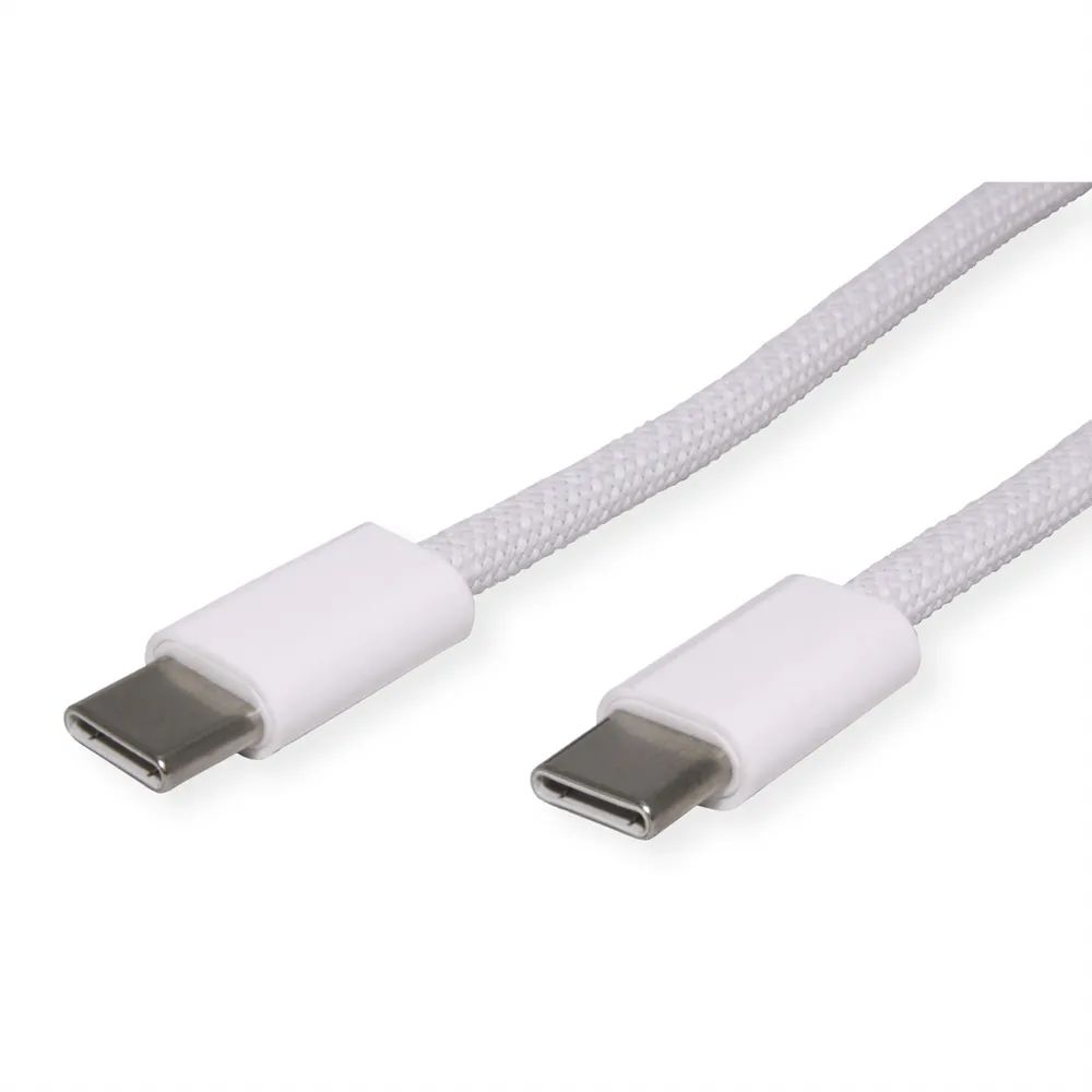 VALUE USB 2.0 Kabel, Typ C-C, ST/ST, 60W, weiß, 3 m
