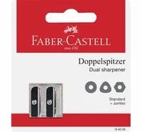 FABER-CASTELL Metalldoppelspitzer Blisterkarte