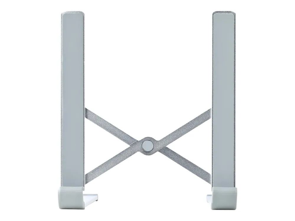 StarTech.com Foldable Laptop Riser Stand, Portable Height Adjustable Ergonomic Laptop Stand, Ventilated Aluminum Frame Supports 22lb (10Kg)