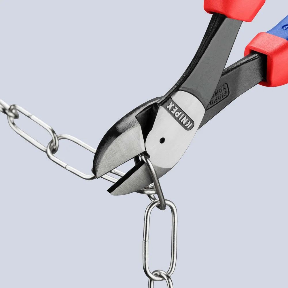 KNIPEX Kraft-Seitenschneider mit Comfort-Griffen schwarz atramentiert 250 mm