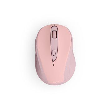 Hama Funkmaus "WM-400", ergonomisch, optisch, 6 Tasten, ohne Klickgeräusch, Pink