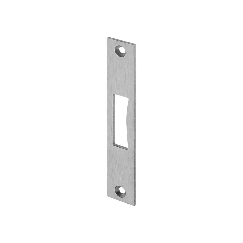 WILKA Schließblech flach f. Rohrrahmen-Riegelschloss, 136 x 24 x 3 mm, Edelstahl