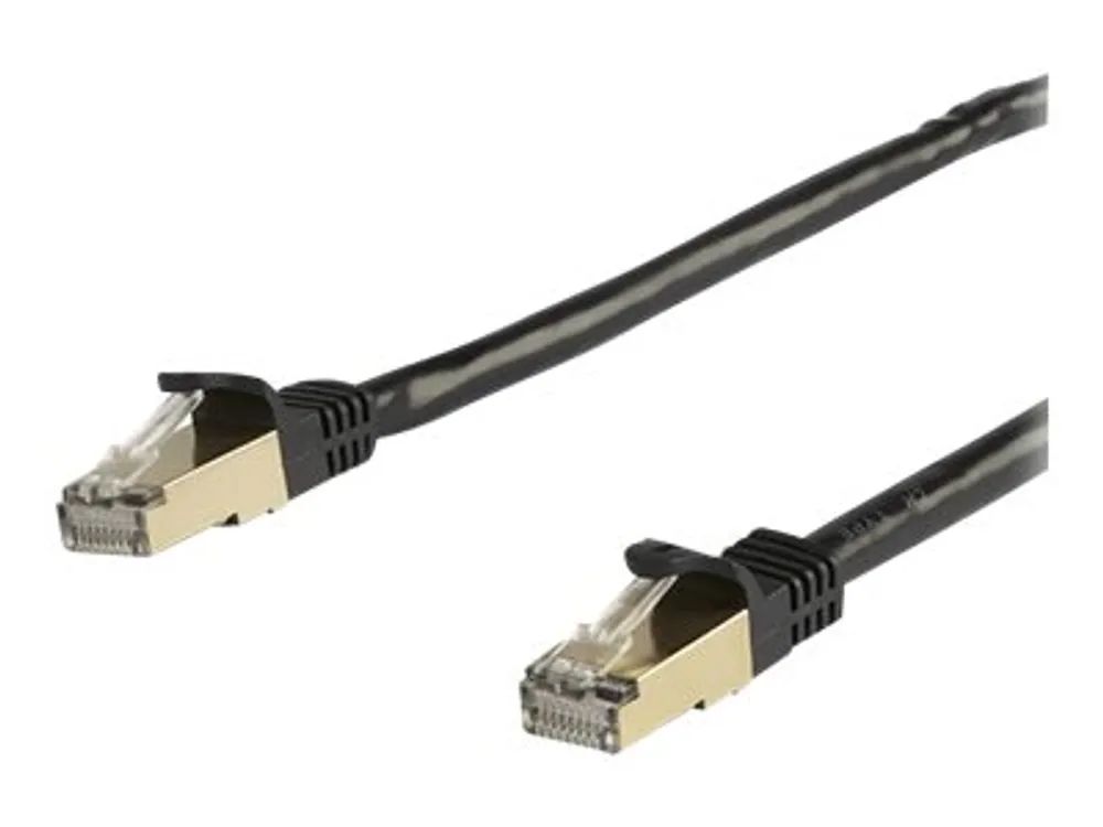 StarTech.com 10m CAT6a Patchkabel - schwarz - snagless RJ45 - Patch-Kabel - RJ-45 (M)