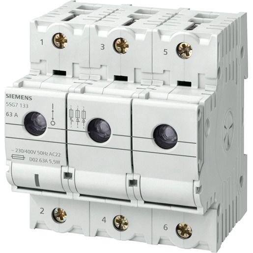 Siemens MINIZED D02 63A 3P / SIEMEN 5SG7133
