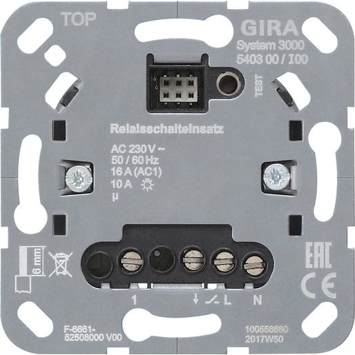 Gira RELAISSCHALTEINS. EINSATZ / GIRA 540300 S3000 540300
