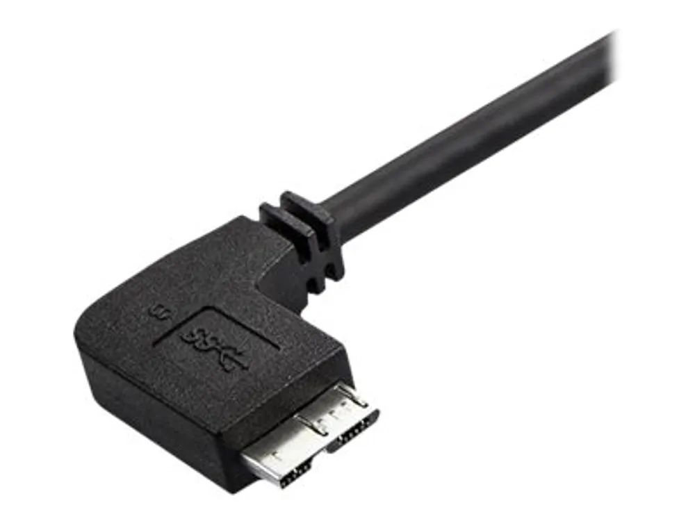 StarTech.com 50cm Slim Micro USB 3.0 Kabel linksgewinkelt - USB 3.1 Gen 1 (5 Gbit/s)