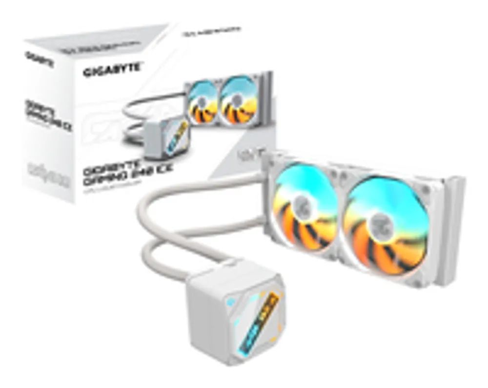 Gigabyte GME 240 ICE Wasserkühlung für AMD und Intel CPU Weiß - CPU-Kühler - 35,8 dB