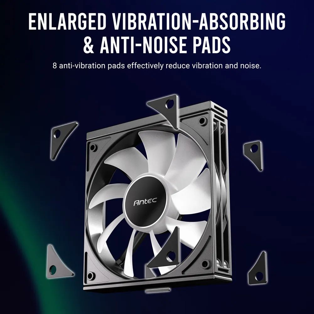 ANTEC C120 ARGB Fan PC Gehäuselüfter 120mm 3er Pack, schwarz