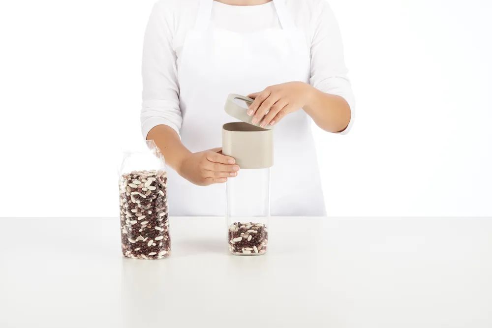 Lékué Flip Vorratsdose Groß - Beige