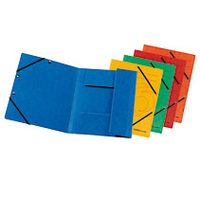 Herlitz easy orga - Aktenmappe mit 3 Klappen - für A4 - diverse Farben (Packung mit 10)