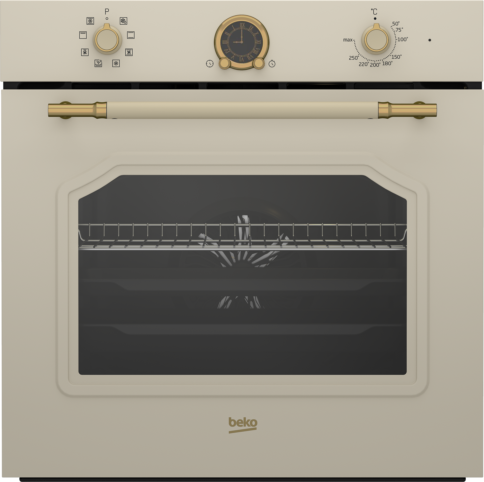 Beko RBIM19200CD Multifunktionsbackrohr, creme/gold