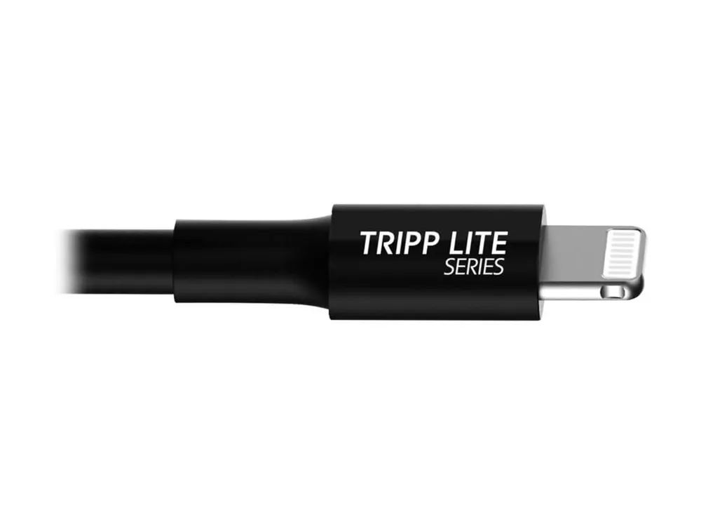 Tripp Eaton Tripp Lite Series USB-A to Lightning Sync/Charge Cable, MFi Certified - Black, M/M, 10 in. (0.25 m)