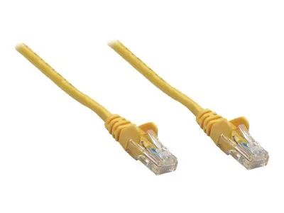 Intellinet Network Patch Cable, Cat6, 0.25m, Yellow, Copper, S/FTP, LSOH / LSZH, PVC, RJ45, Gold Plated Contacts, Snagless, Booted, Polybag - Patch-Kabel - RJ-45 (M)