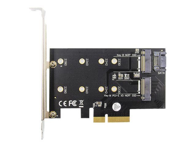 DIGITUS M.2 NGFF / NVMe SSD PCI Express 3.0 (x4) Add-On Karte