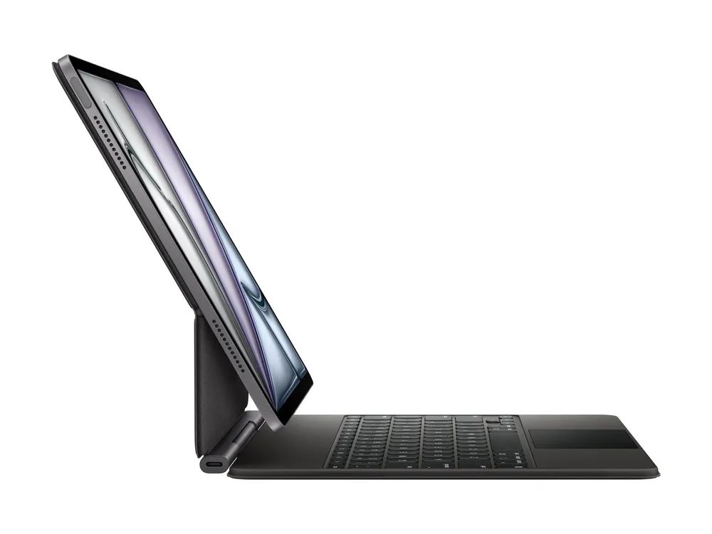 Apple Magic Keyboard - Tastatur und Foliohülle - mit Trackpad - Apple Smart connector - QWERTY - International Englisch - Schwarz - für 13-inch iPad Air (M2, M3)