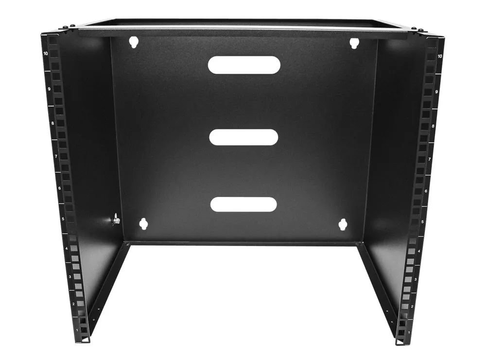 StarTech.com 10HE Netzwerkschrank Wandmontage, 355mm Tiefer Serverschrank - Netzgerät-Montageklammer - geeignet für Wandmontage - Schwarz - 10U - 48.3 cm (19")