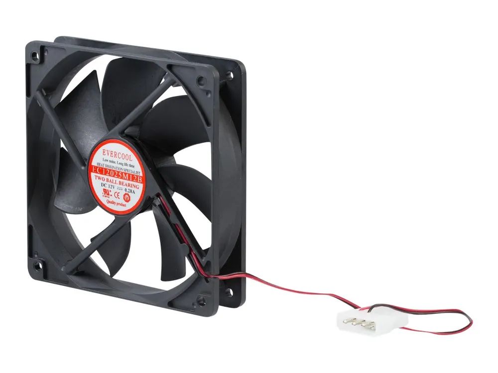 StarTech.com 120mm Gehäuselüfter - 12cm Lüfter für PC Gehäuse mit LP4 Molex Stecker (120mmx120mmx25mm)