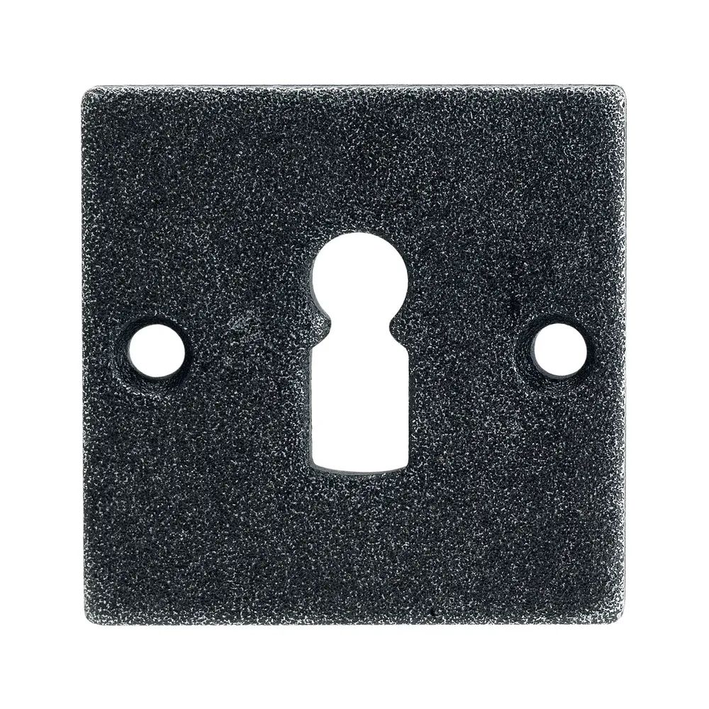 HALCÖ Schlüsselrosette HALL & SÖLL - BB, 52 x 52 mm, verzinkt schwarz passiviert