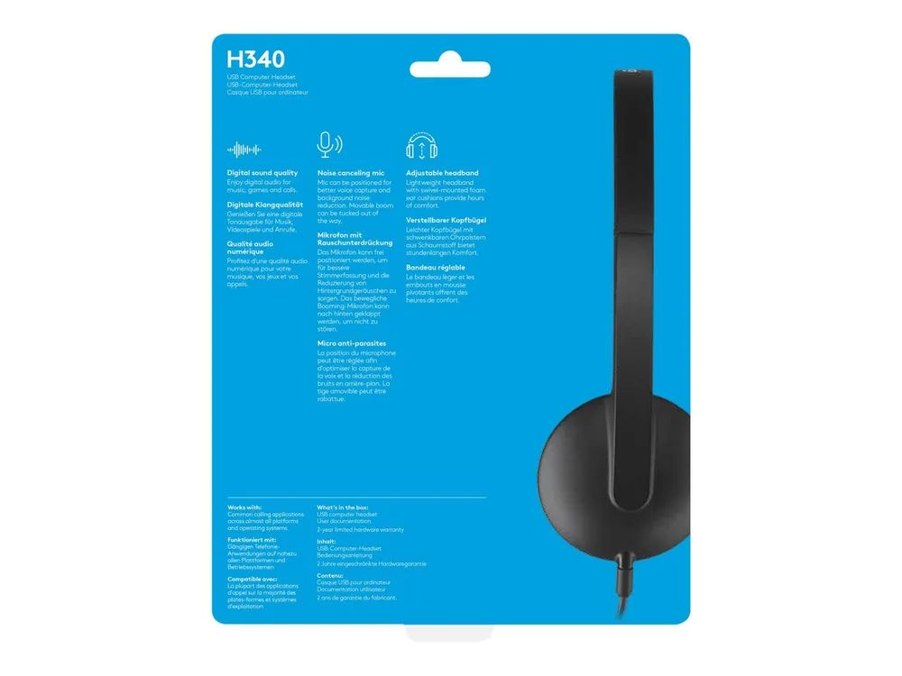 Logitech USB Headset H340 - Headset - On-Ear