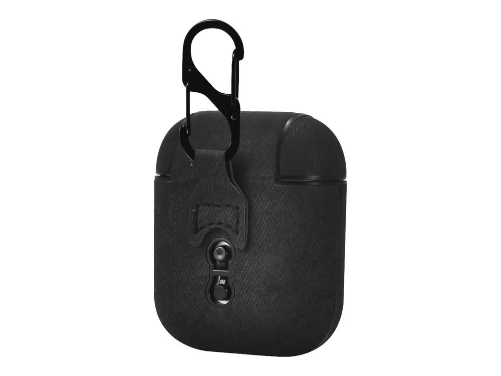 TerraTec Air Box - Tasche für Kopfhöhrer - Polycarbonat - schwarzer Stoff - für Apple AirPods (1. Generation, 2. Generation)