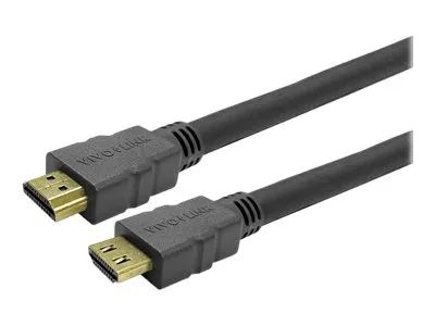 VivoLink Pro - Highspeed - HDMI-Kabel mit Ethernet - HDMI männlich Verriegelung zu HDMI männlich Verriegelung - 50 cm - abgeschirmt - Schwarz - unterstützt 4K 60 Hz (4096 x 2160)
