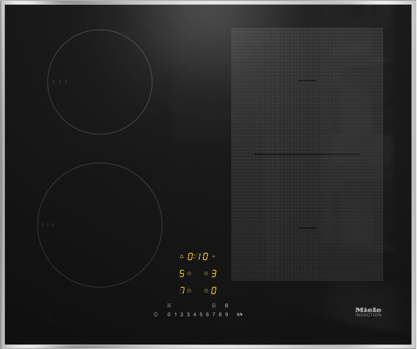 Miele Induktionskochfeld KM 7466 FR Edelstahlrahmen, 125 Edition