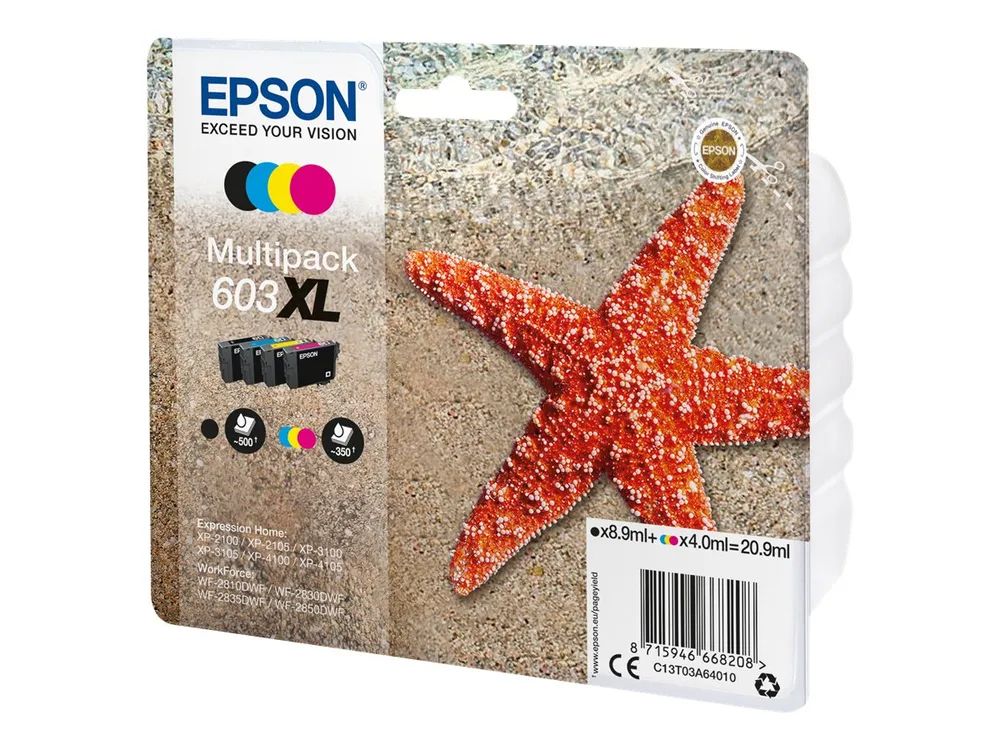 Epson 603XL Multipack - 4er-Pack - XL - Schwarz
