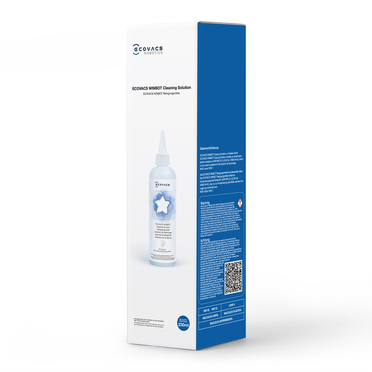 Ecovacs Reinigungslösung 230ml, zu Winbots-Serie