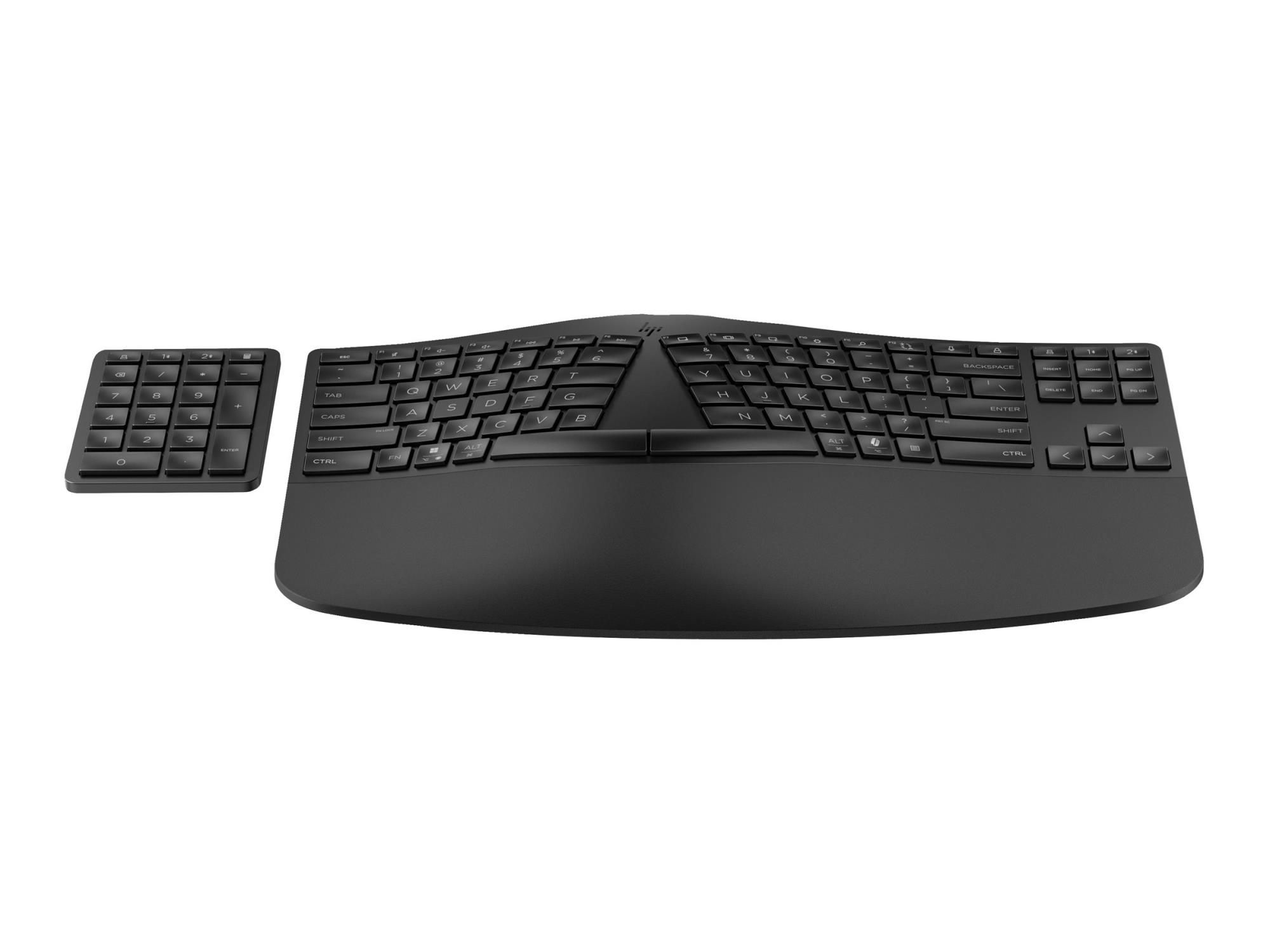 HP 960 - Tastatur-und-Tastenfeld-Set - kompakte Größe, 2-Zonen-Layout, separater Ziffernblock, kurzer Tastenhub, Multi-Device