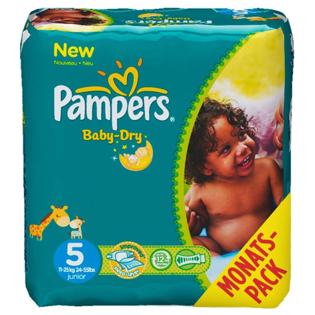 procent waarschijnlijkheid boter xxxPampers Baby Dry Gr.5 Junior 11-25kg MonatsBox | 656528124