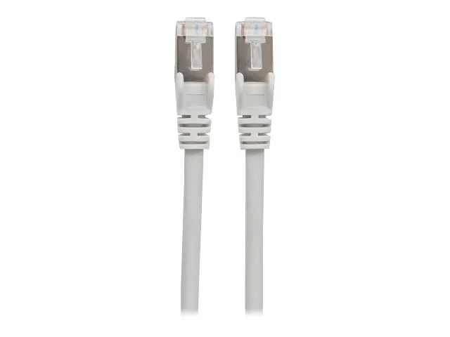 Intellinet Network Patch Cable, Cat7 Cable/Cat6A Plugs, 0.25m, Grey, Copper, S/FTP, LSOH / LSZH, PVC, RJ45, Gold Plated Contacts, Snagless, Booted, Lifetime Warranty, Polybag - Patch-Kabel - RJ-45 (M)