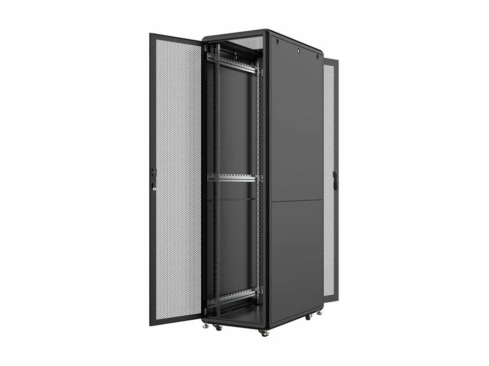 Lanview by Logon - Schrank Netzwerkschrank - 60 x 100, server line - freistehend - Schwarz, RAL 9005 - 46U - 48.3 cm (19")