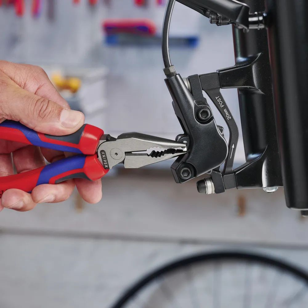 KNIPEX Spitz-Kombizange mit Comfort-Griffen schwarz atramentiert 185 mm
