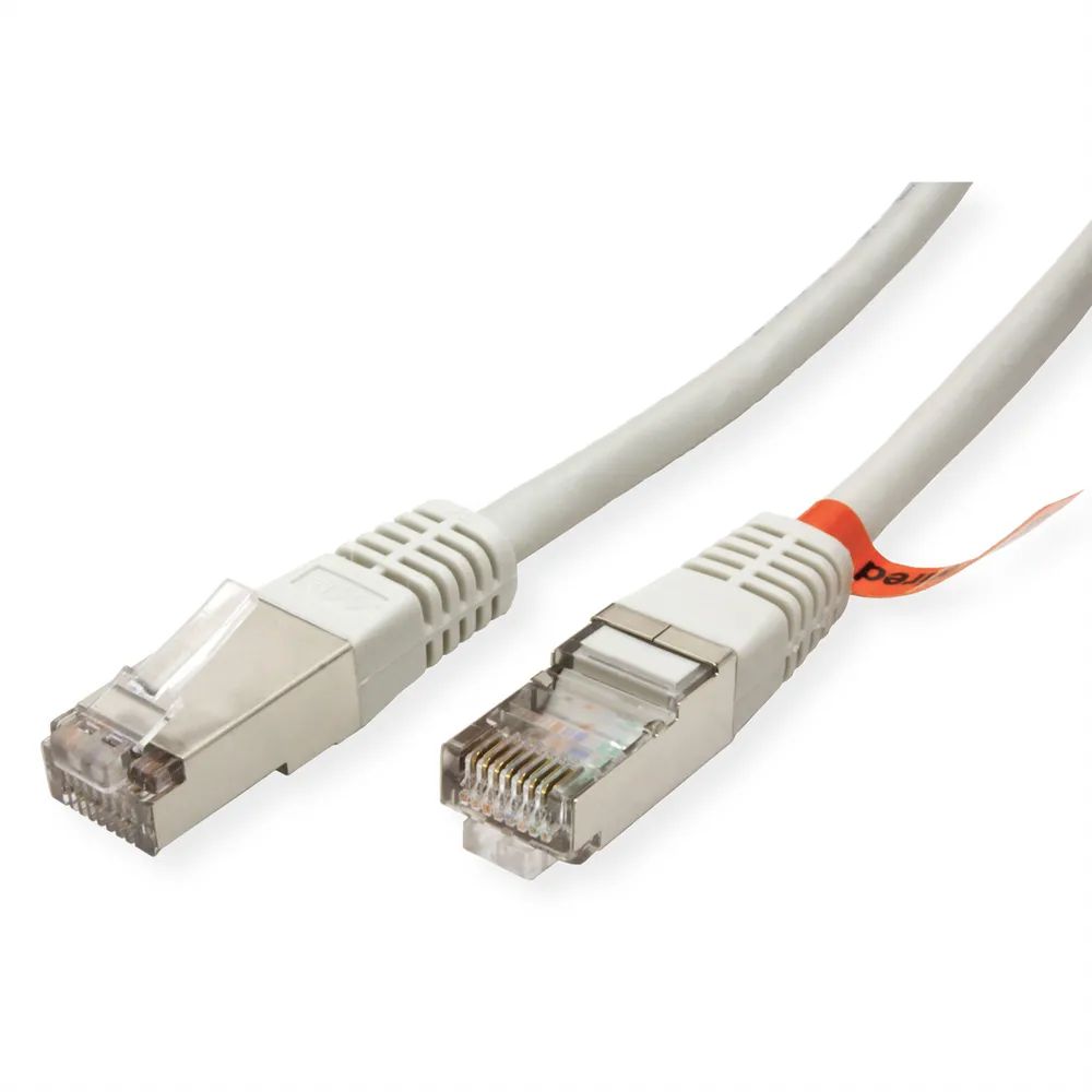 ROLINE Patchkabel Cat.5e (Class D) FTP, gekreuzt, grau, 3 m
