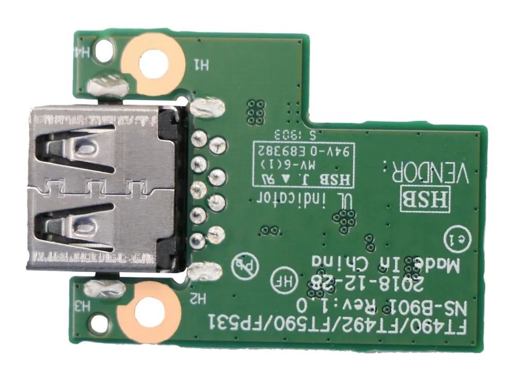 Lenovo T490 USB Daughter Board with cable