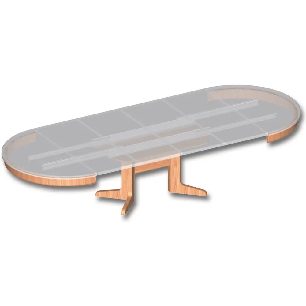 Pöttker Auszugsysteme GmbH  Ausziehtischführung ALU 77, Auszugslänge 3230 mm, Platten 4x500, Aluminium