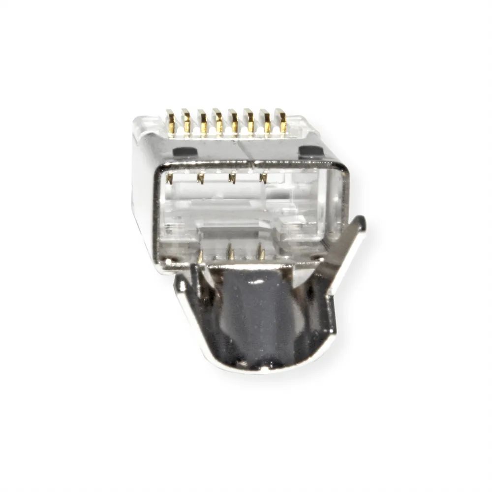 ROLINE Modular Plug geschirmt, Cat.6 (Class E), Kurzbauform, 10 Stck