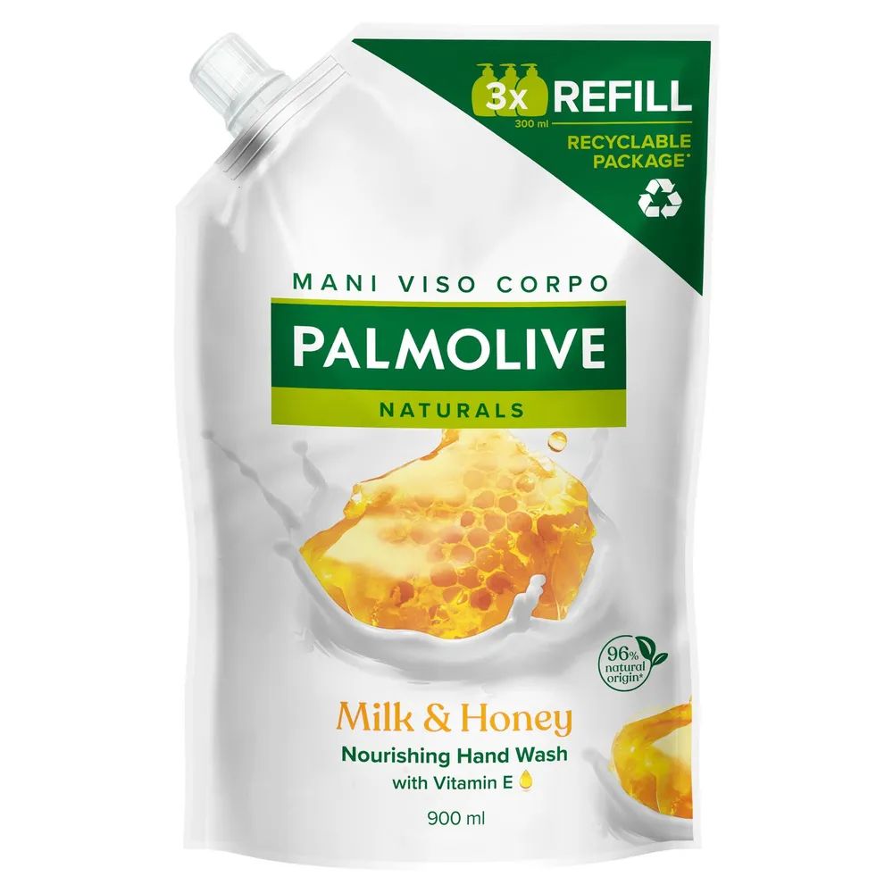 Palmolive Naturals Milch & Honig Flüssigseife Nachfüllbeutel, 900 ml