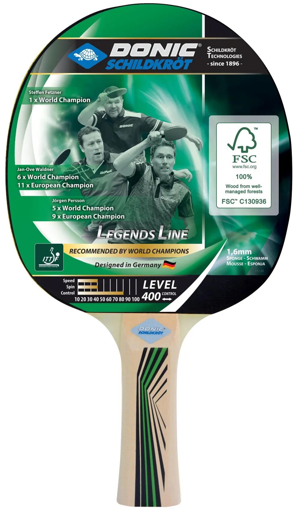 MTS Sportartikel-Vertriebs GmbH Donic Schildkröt TT-Schläger LEGENDS 400
